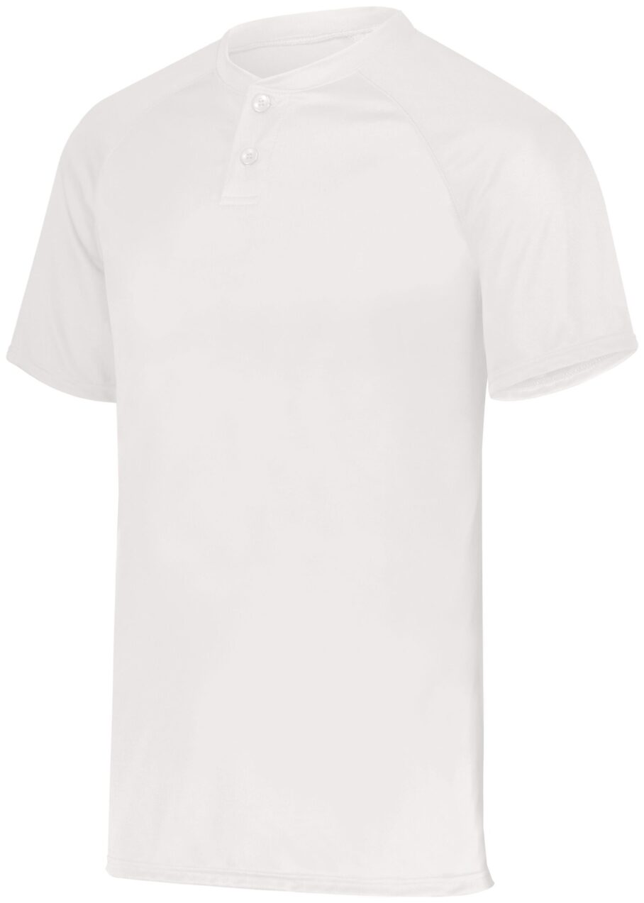 Youth Attain Wicking Two-Button Baseball Jersey